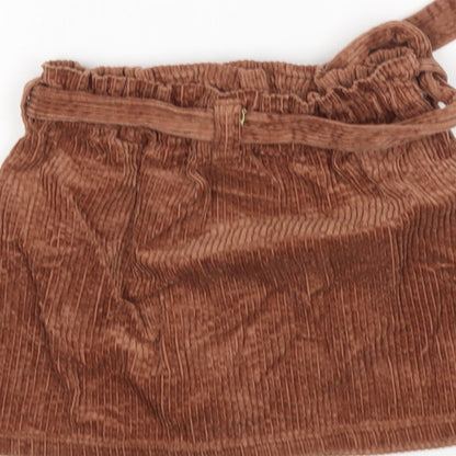 NEXT Girls Brown  Cotton A-Line Skirt Size 5 Years  Regular