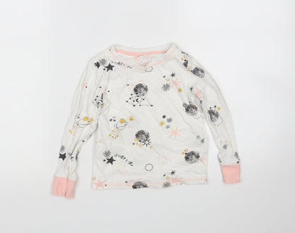 TU Girls Multicoloured  Cotton Top Pyjama Top Size 3-4 Years