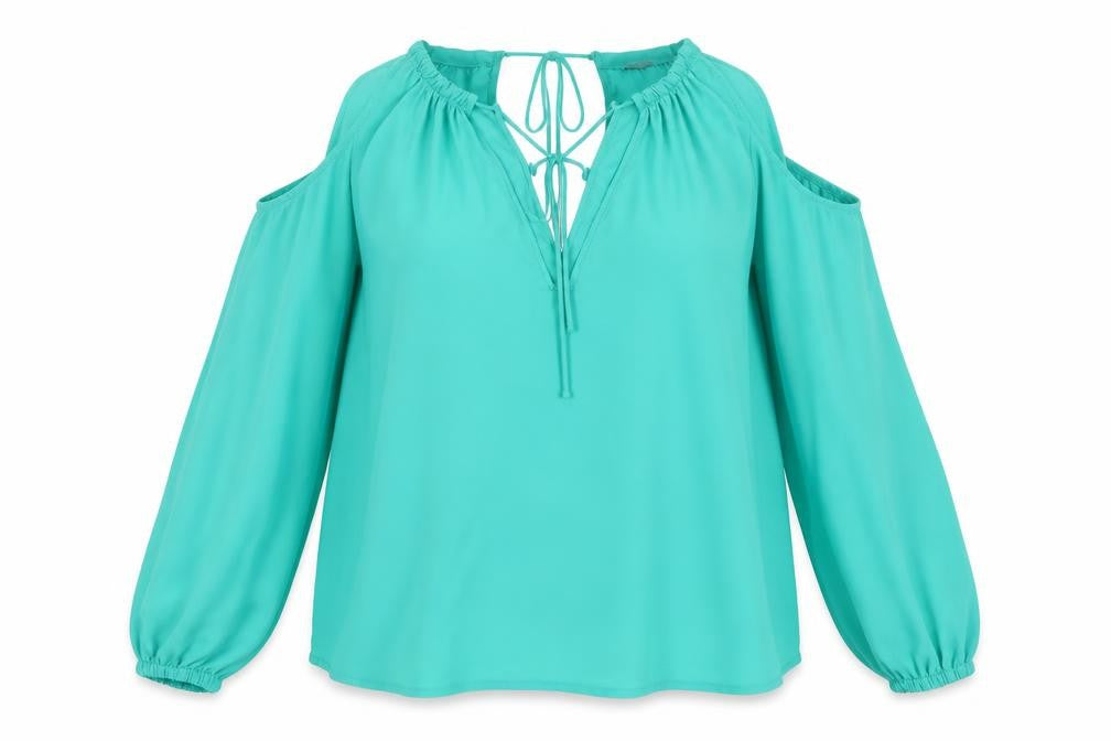 Womens UK Size 8 H&M Green Basic Blouse