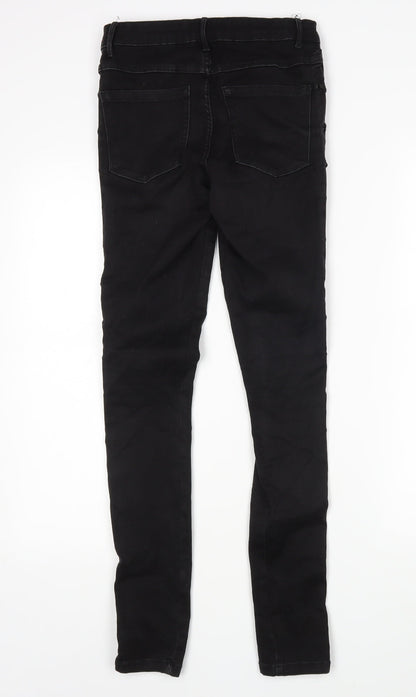 Only Womens Black  Cotton Skinny Jeans Size 6 L32 in Regular