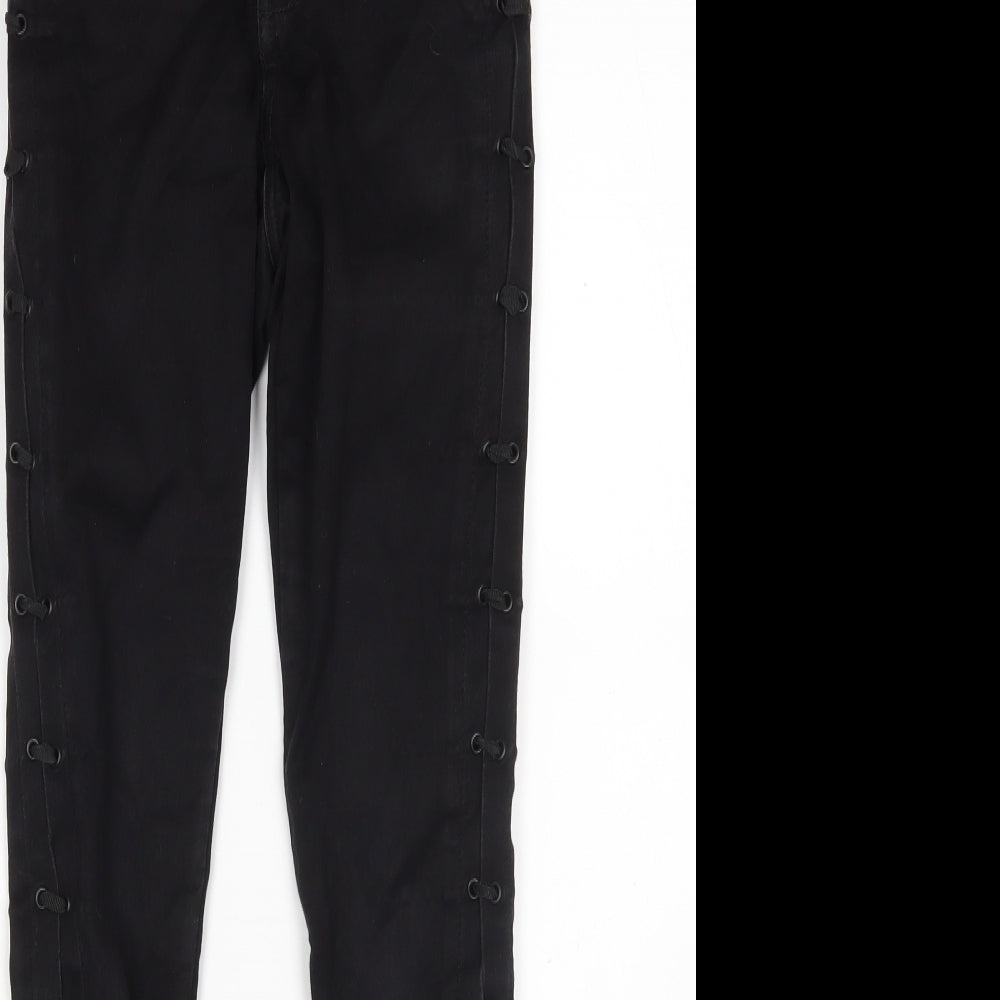 Only Womens Black  Cotton Skinny Jeans Size 6 L32 in Regular