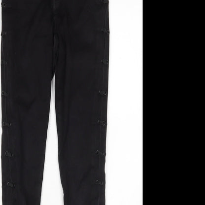 Only Womens Black  Cotton Skinny Jeans Size 6 L32 in Regular