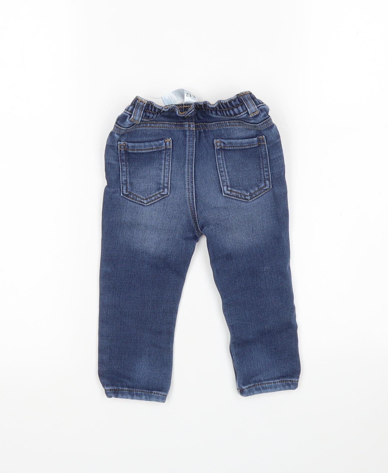 George Boys Blue  Cotton Capri Jeans Size 9-12 Months