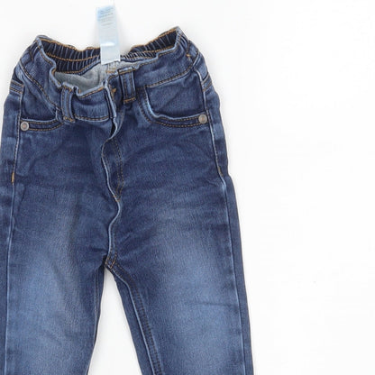 George Boys Blue  Cotton Capri Jeans Size 9-12 Months