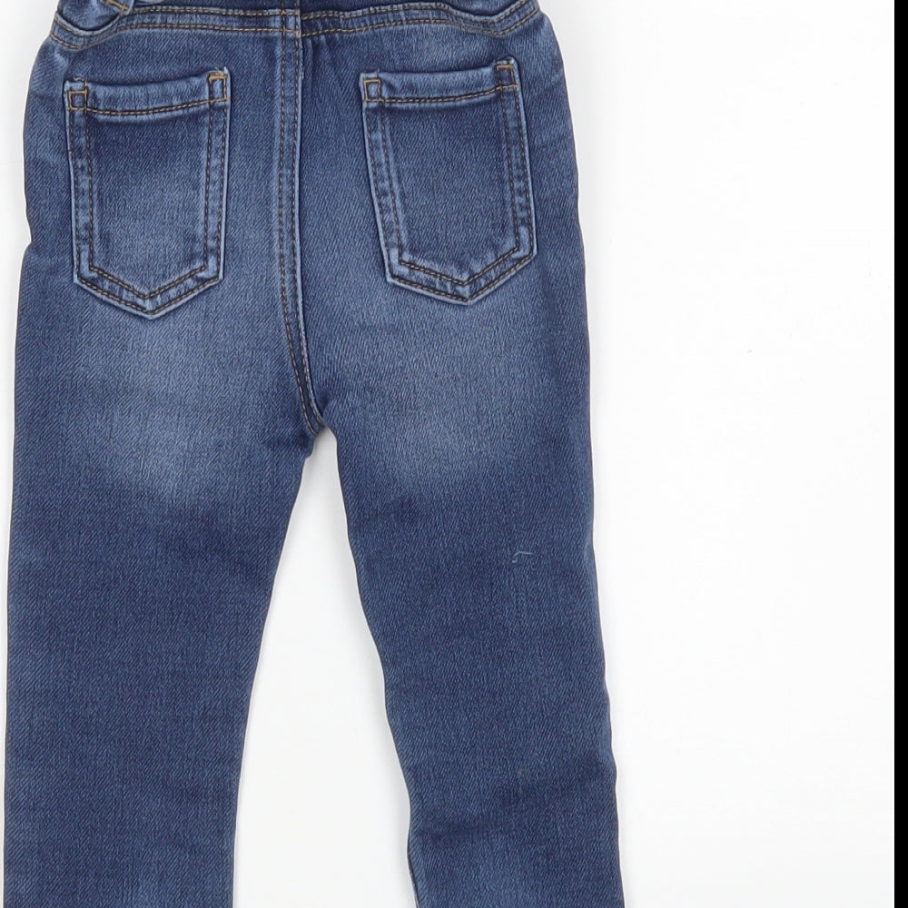 George Boys Blue  Cotton Capri Jeans Size 9-12 Months
