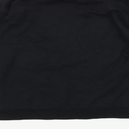 In the Style Womens Black  Cotton Pullover Sweatshirt Size S