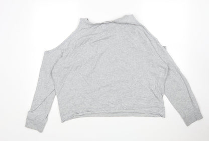 Victoria Sport Womens Grey  Cotton Pullover Sweatshirt Size L