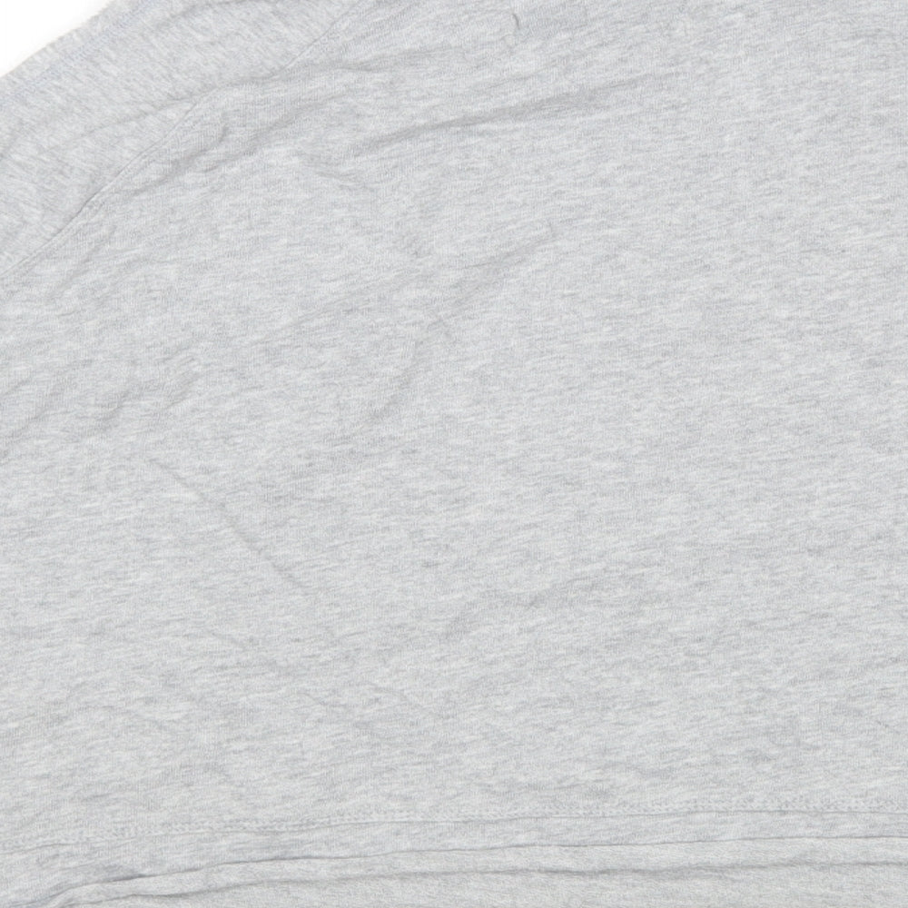 Victoria Sport Womens Grey  Cotton Pullover Sweatshirt Size L