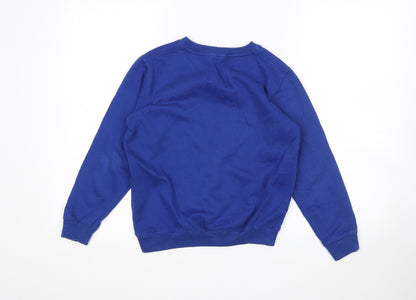 GW Classy Girls Blue  Cotton Pullover Sweatshirt Size 9-10 Years