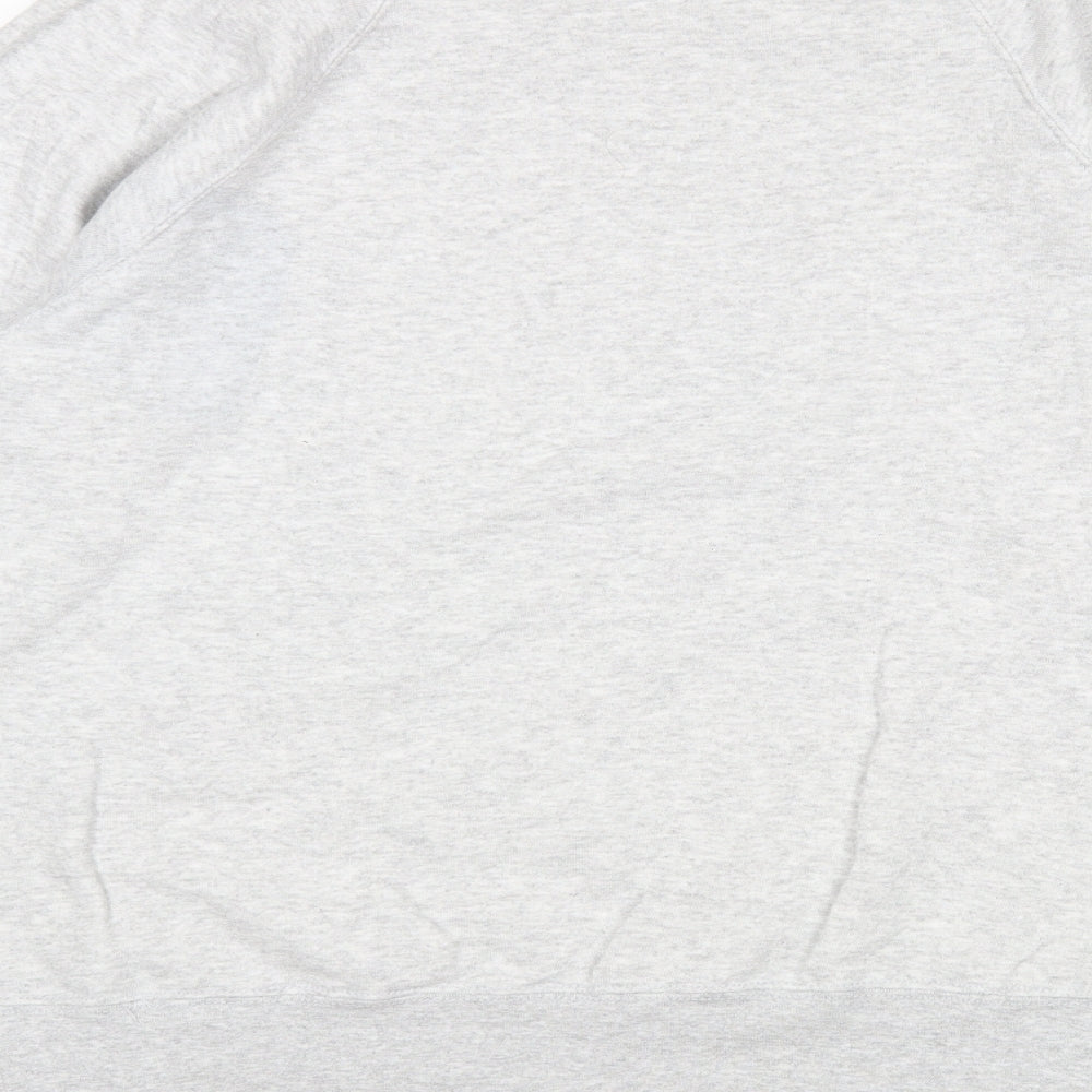 Mens UK Size L Fruit of the Loom Grey Pullover Sweatshirt