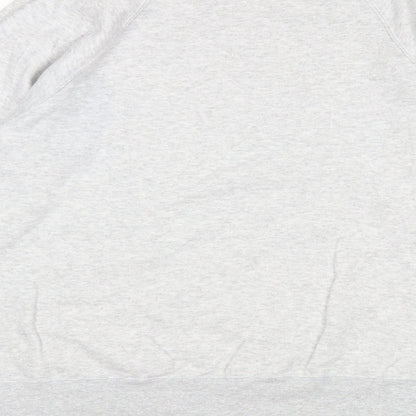 Mens UK Size L Fruit of the Loom Grey Pullover Sweatshirt