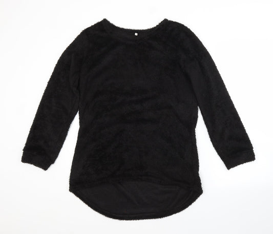 Womens UK Size 2XL Preworn Black Pullover Jumper