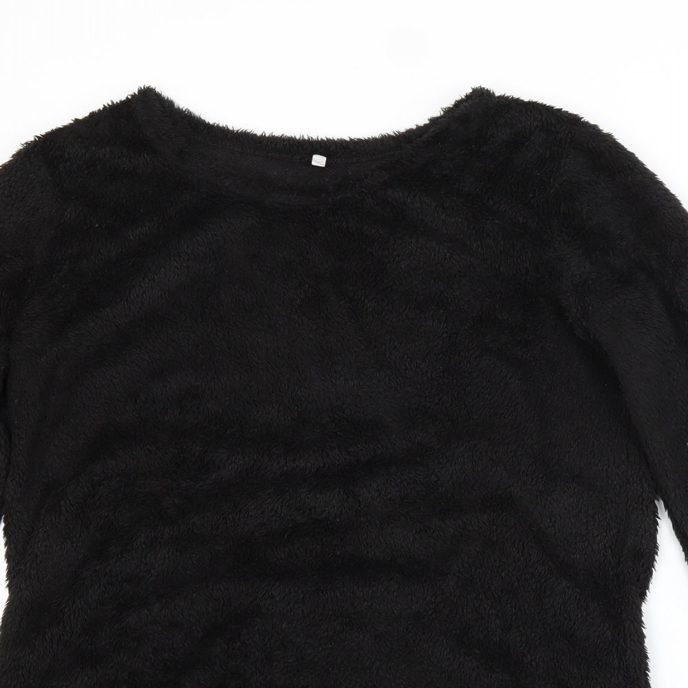 Womens UK Size 2XL Preworn Black Pullover Jumper