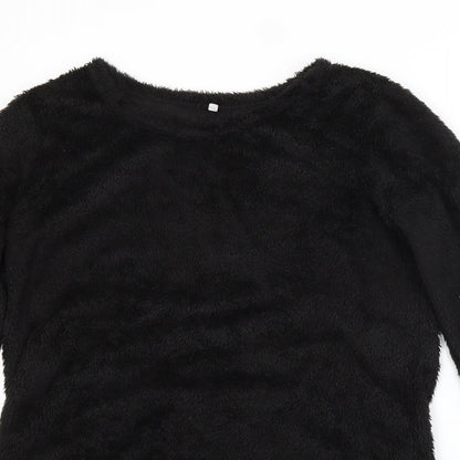 Womens UK Size 2XL Preworn Black Pullover Jumper