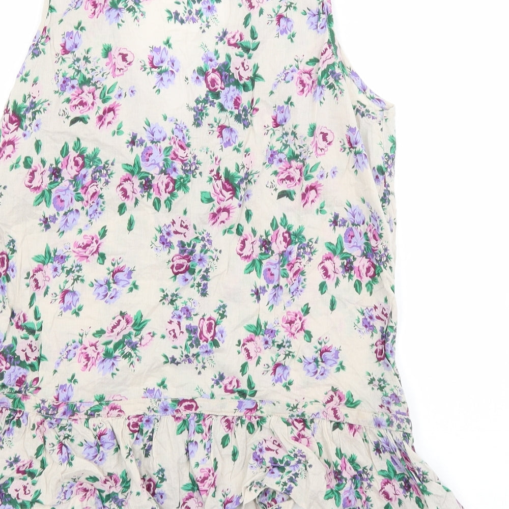 Womens UK Size 10 Peacocks Beige Basic Tank