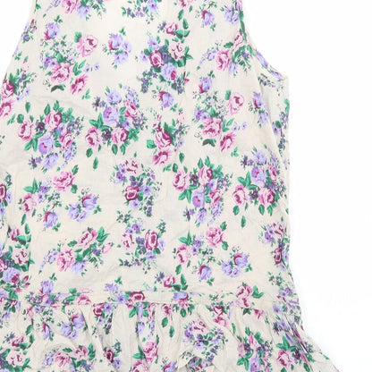 Womens UK Size 10 Peacocks Beige Basic Tank