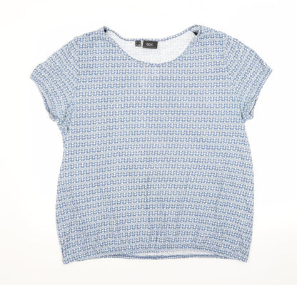 Womens UK Size 16 BPC Blue Basic T-Shirt