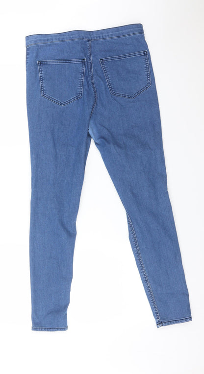 Topshop Womens Blue  Cotton Jegging Jeans Size 32 L32 in Regular