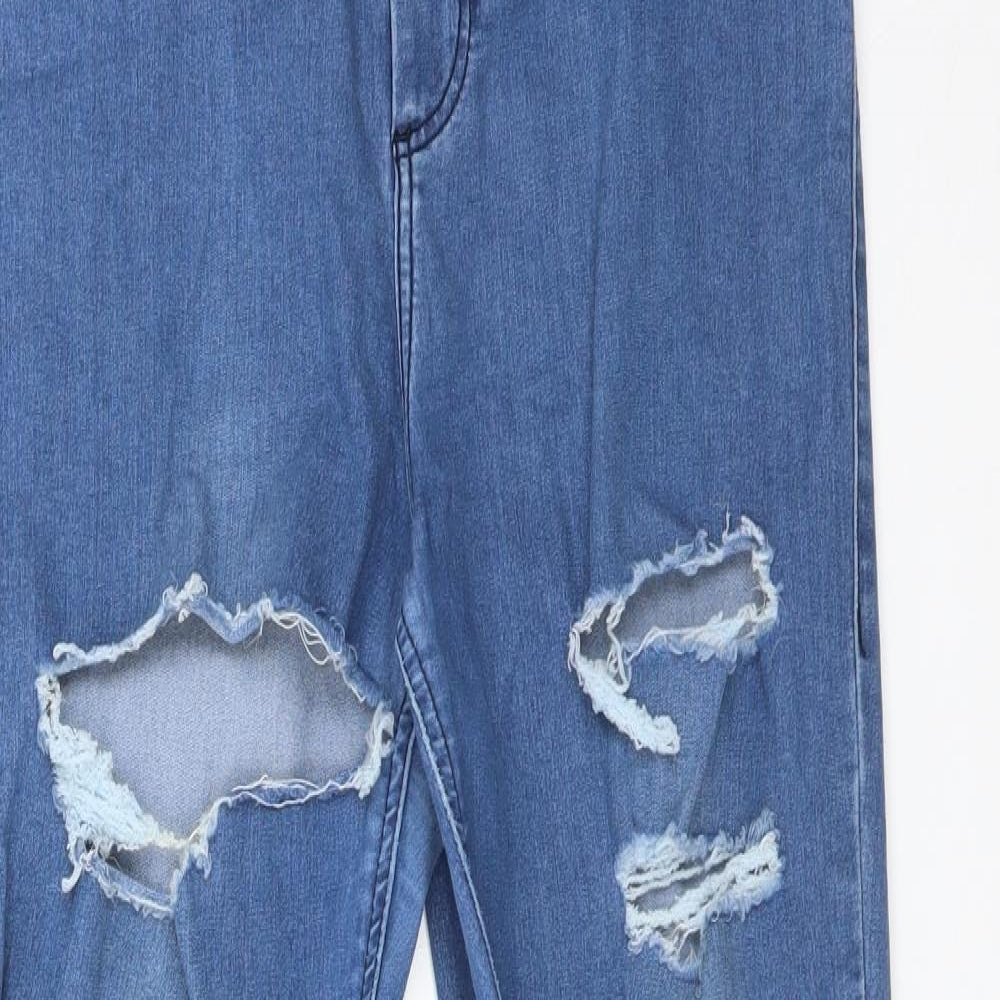 Topshop Womens Blue  Cotton Jegging Jeans Size 32 L32 in Regular