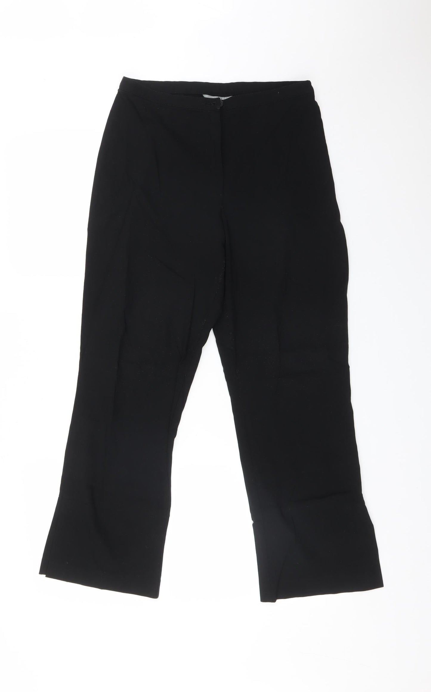 Womens UK Size 14 M&S Regular Fit  Black Trousers