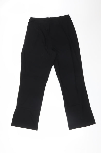 Womens UK Size 14 M&S Regular Fit  Black Trousers