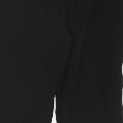 F&F Womens Black  Polyester Dress Pants Trousers Size 12 L27 in Regular