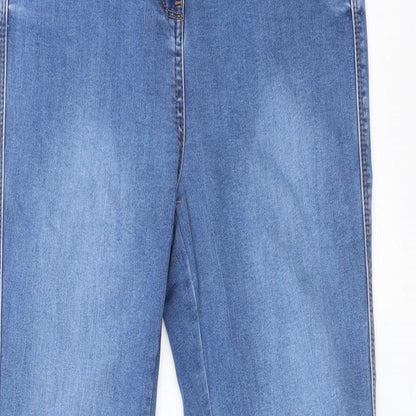 Very Womens Blue  Cotton Skinny Jeans Size 10 L28 in Regular