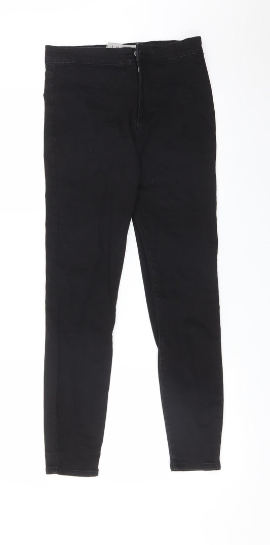 DENIM CO Womens Black  Cotton Jegging Jeans Size 12 L26 in Regular