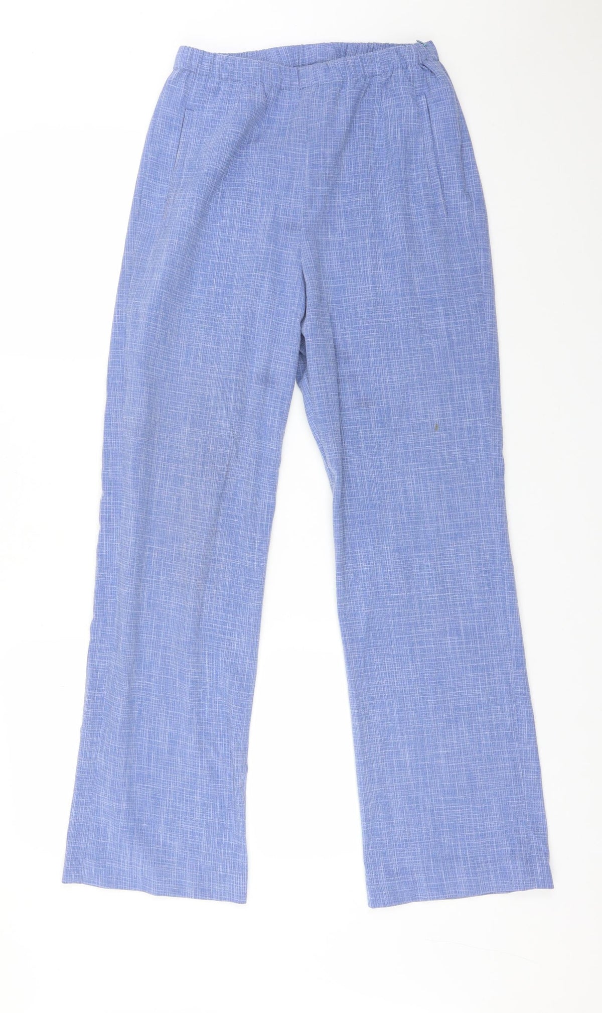 Additional front view of Cotswold women’s blue polyester trousers, size UK 10, 29-inch leg regular