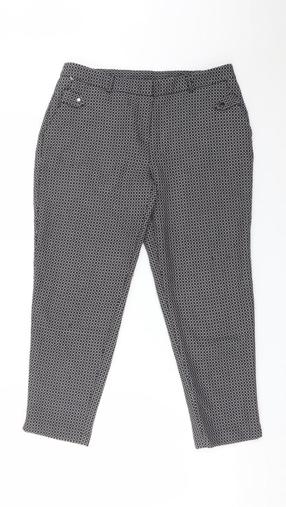 Womens UK Size 10 Dorothy Perkins Regular Fit Dress Pants Multicoloured Trousers