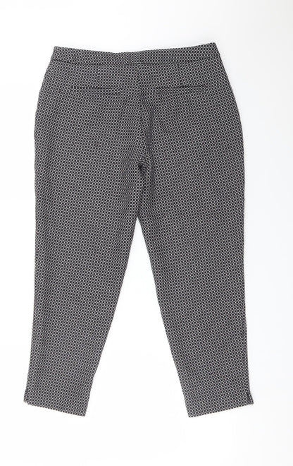 Womens UK Size 10 Dorothy Perkins Regular Fit Dress Pants Multicoloured Trousers