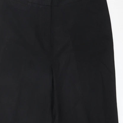 Womens UK Size 14 M&S Regular Fit Dress Pants Black Trousers