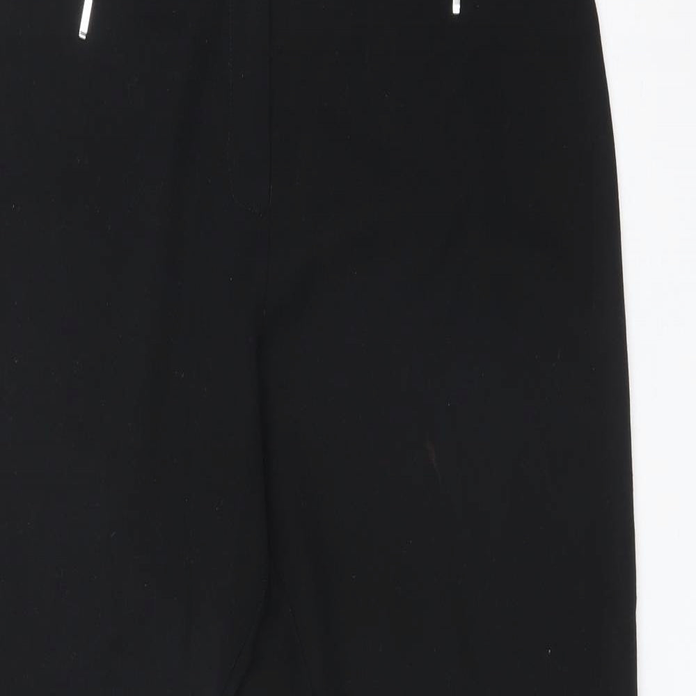 Womens UK Size 14 M&S Regular Fit Dress Pants Black Trousers