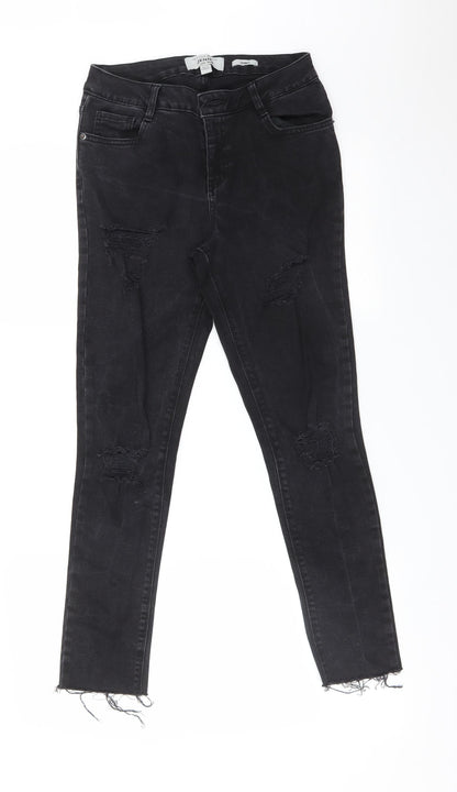 New Look Girls Black  Cotton Skinny Jeans Size 13 Years  Regular