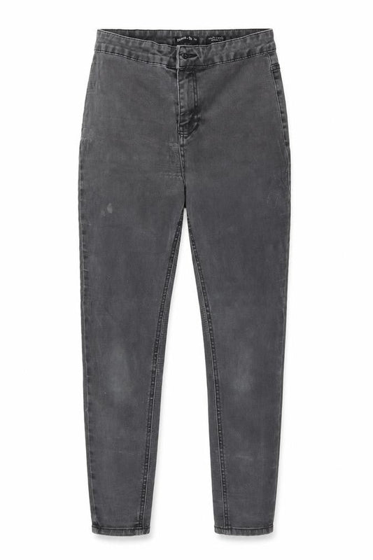 Front view of Tu women’s grey cotton skinny jeans, size UK 10, 25-inch leg regular