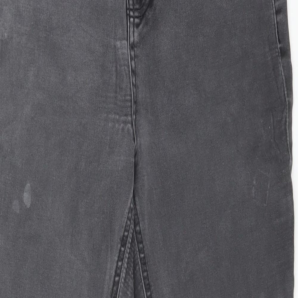 TU Womens Grey  Cotton Skinny Jeans Size 10 L25 in Regular