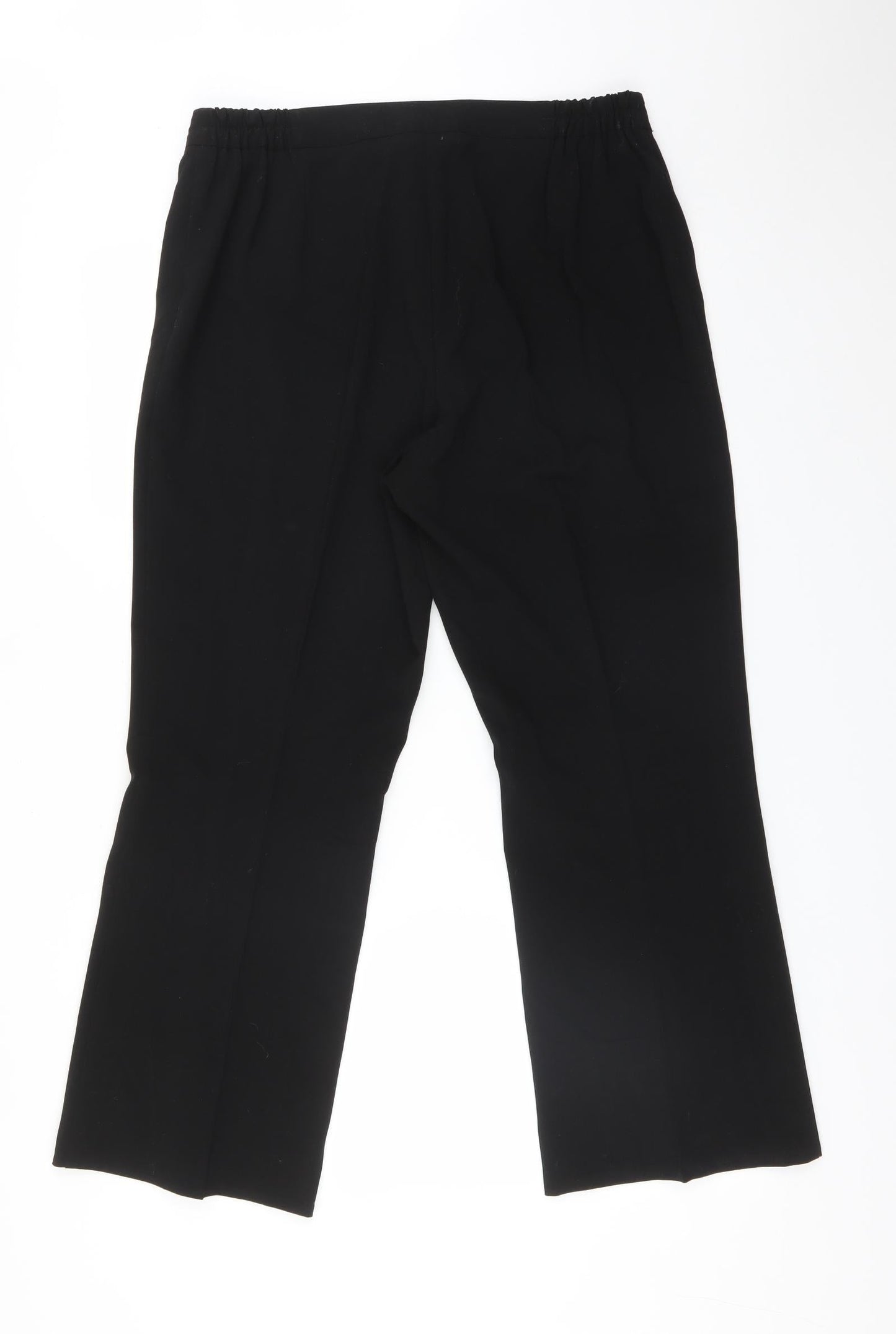 Womens UK Size 16 Agenda Regular Fit Dress Pants Black Trousers