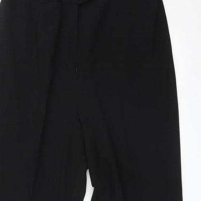 Womens UK Size 16 Agenda Regular Fit Dress Pants Black Trousers