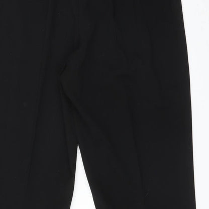 Womens UK Size 16 Agenda Regular Fit Dress Pants Black Trousers