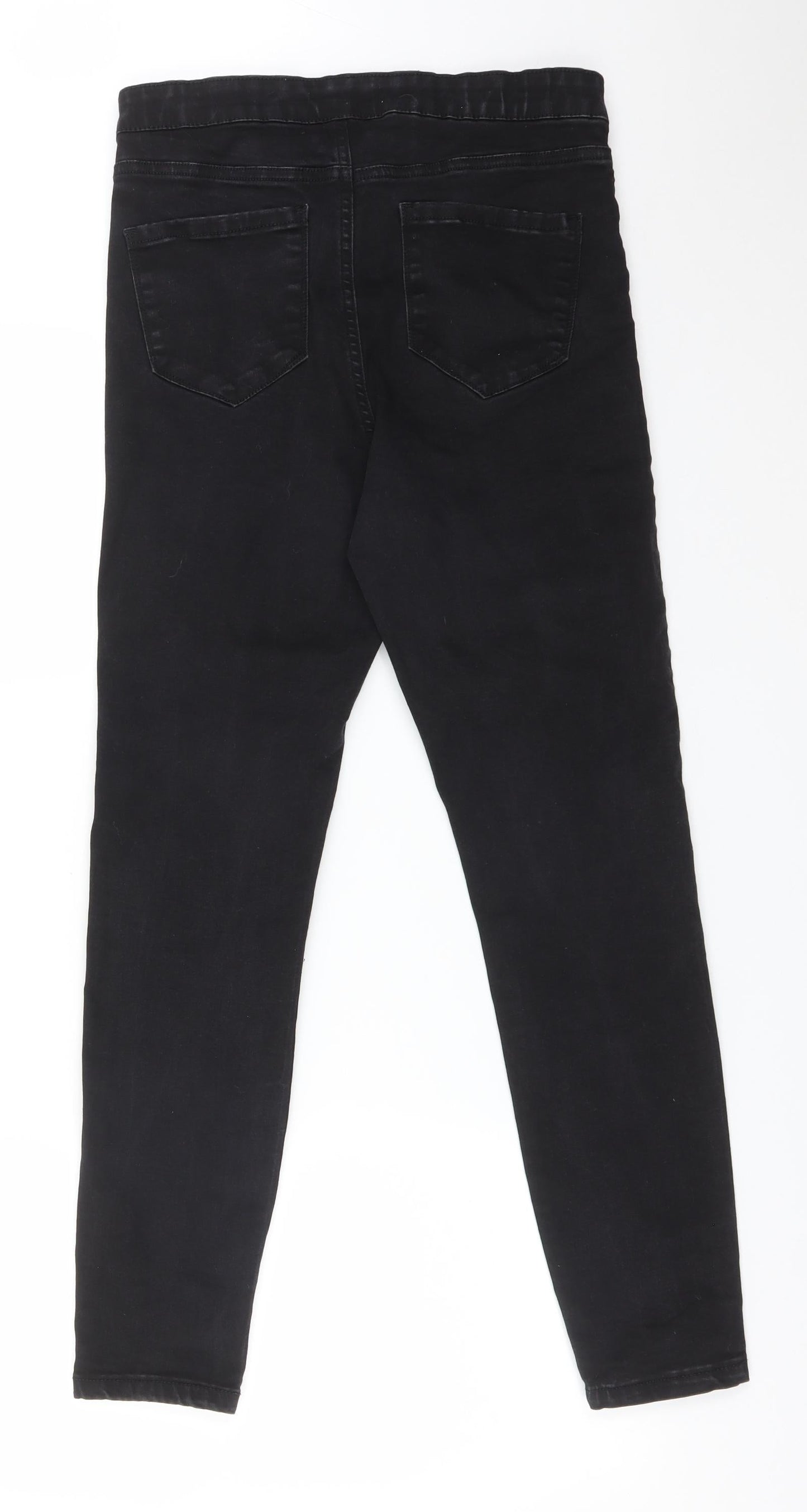 DENIM CO Womens Black  Cotton Skinny Jeans Size 14 L27 in Regular