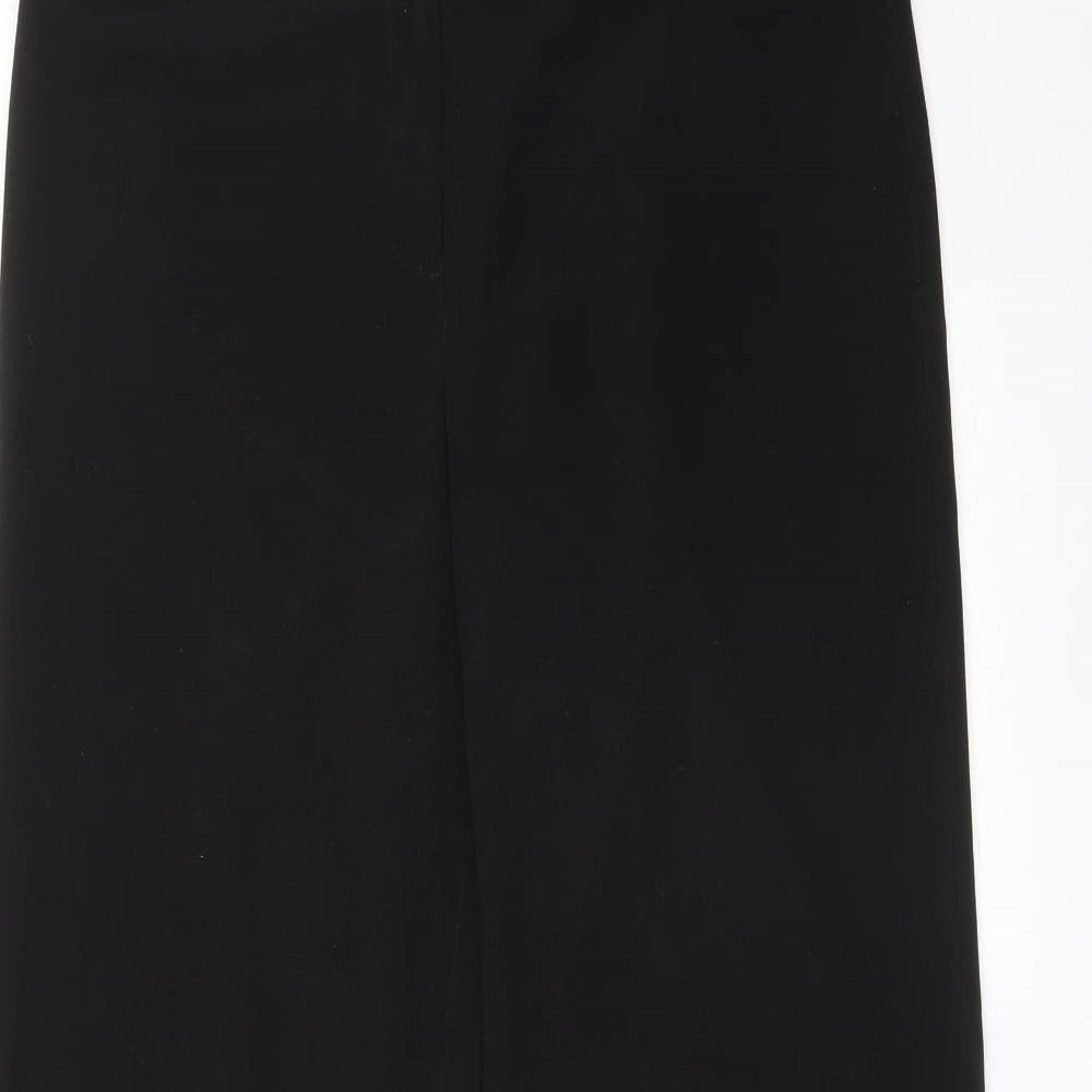 TU Womens Black  Polyester Dress Pants Trousers Size 12 L30 in Regular