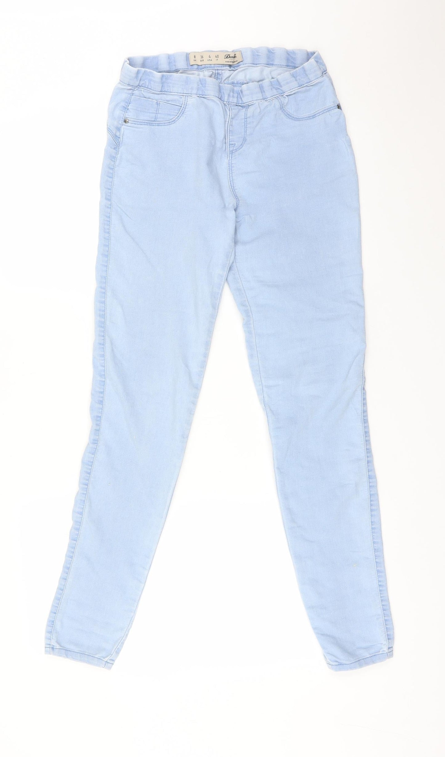 DENIM CO Womens Blue  Cotton Skinny Jeans Size 8 L30 in Regular