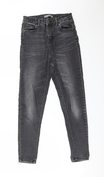 DENIM CO Womens Black  Cotton Skinny Jeans Size 8 L25 in Regular