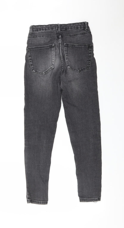 DENIM CO Womens Black  Cotton Skinny Jeans Size 8 L25 in Regular