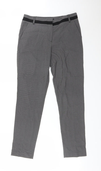 George Womens Multicoloured Check Polyester Dress Pants Trousers Size 8 L28 in Regular