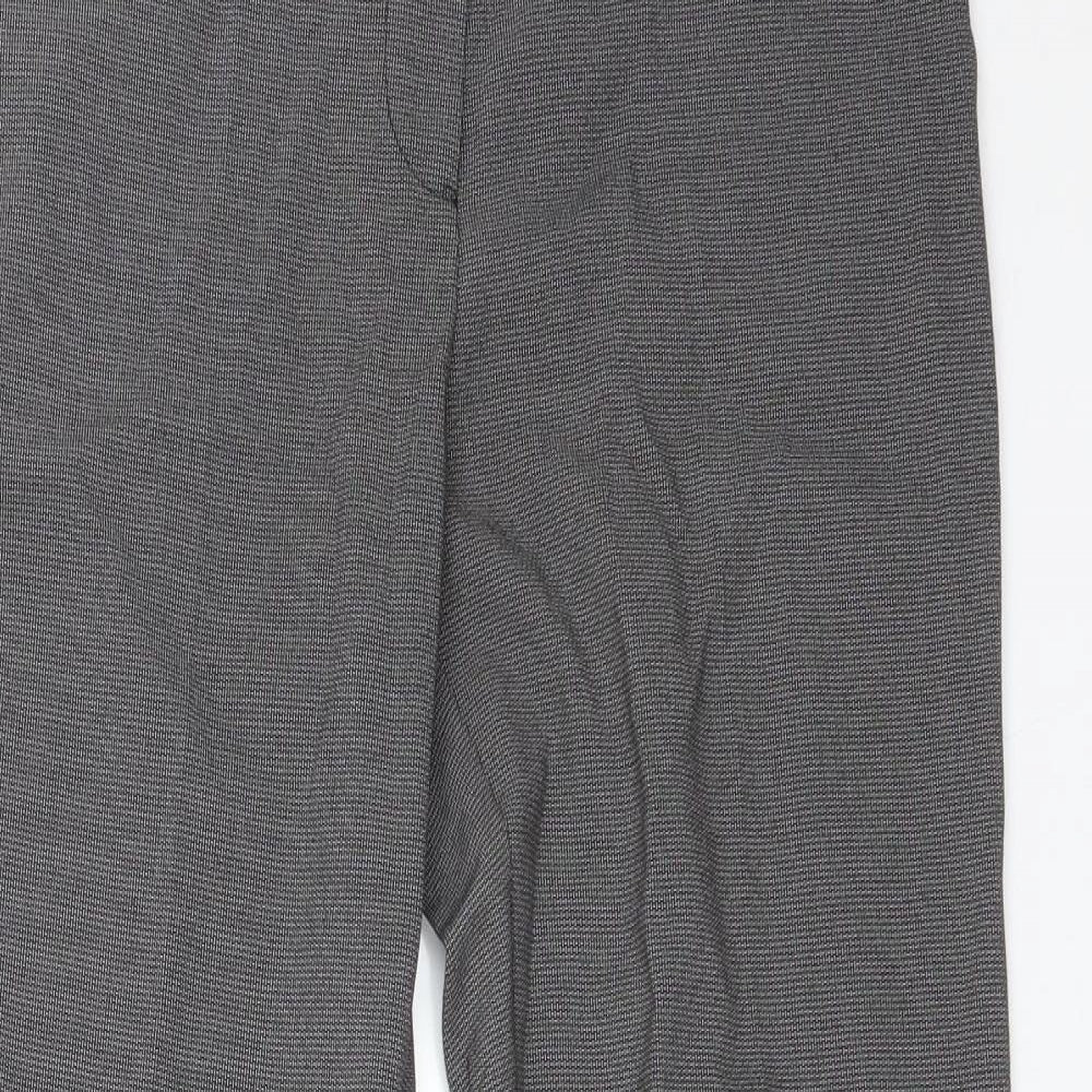 George Womens Multicoloured Check Polyester Dress Pants Trousers Size 8 L28 in Regular