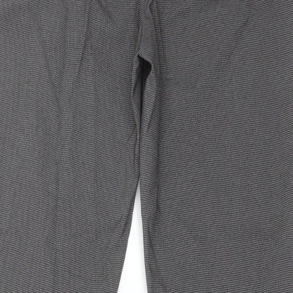 George Womens Multicoloured Check Polyester Dress Pants Trousers Size 8 L28 in Regular