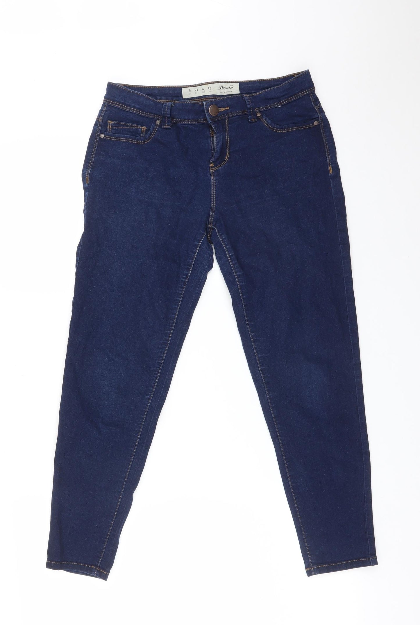 DENIM CO Womens Blue  Cotton Jegging Jeans Size 8 L25 in Regular