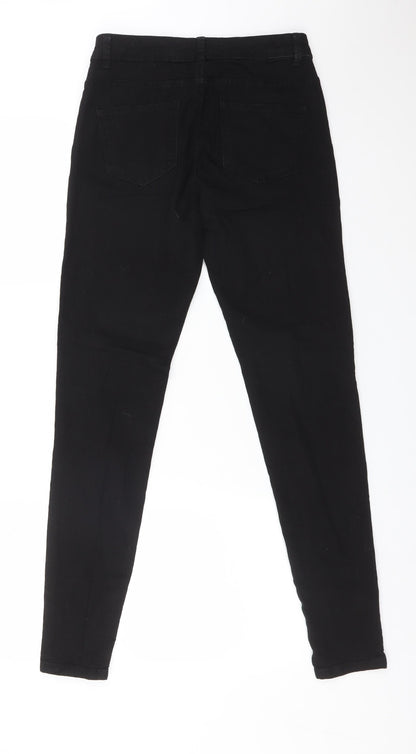 DENIM CO Womens Black  Cotton Skinny Jeans Size 8 L31 in Regular