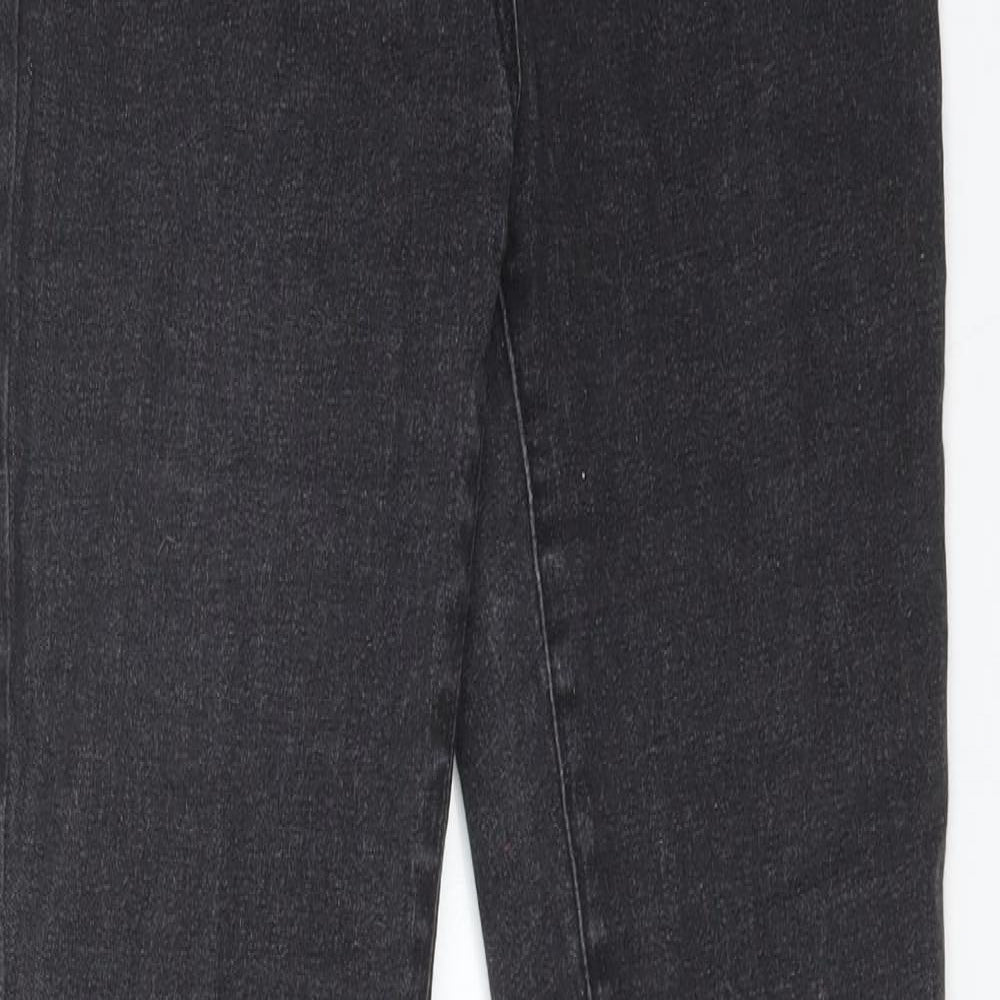 Womens UK Size 10 Preworn Regular Fit Skinny Black Jeans
